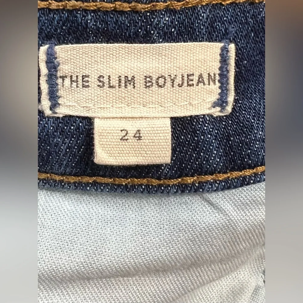 Madewell The Slim Boyjean: Raw-Hem Edition Mid Rise Denim Classic Straight Leg